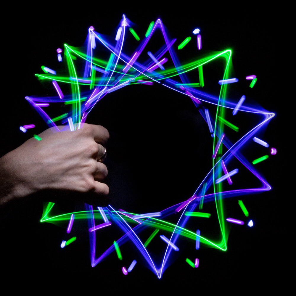 GloFX Team 6-LED Orbit Pure Bliss Rave Party Fashion Glow In Dark Orbital 