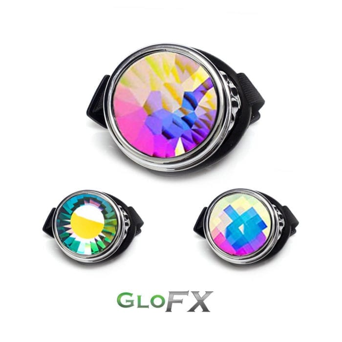 Chrome Cyclops Kaleidoscope Goggles by GloFX_6