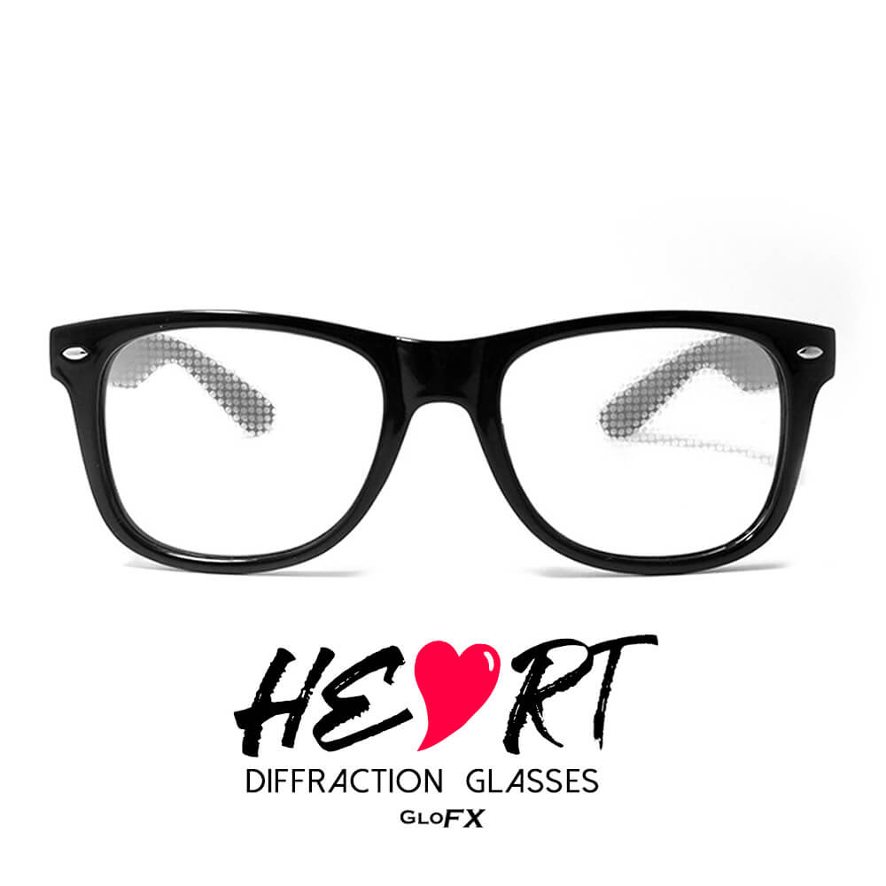 50 Pair plus 1 Pair Rainbow Hearts Diffraction Glasses Diffraction Glasses 