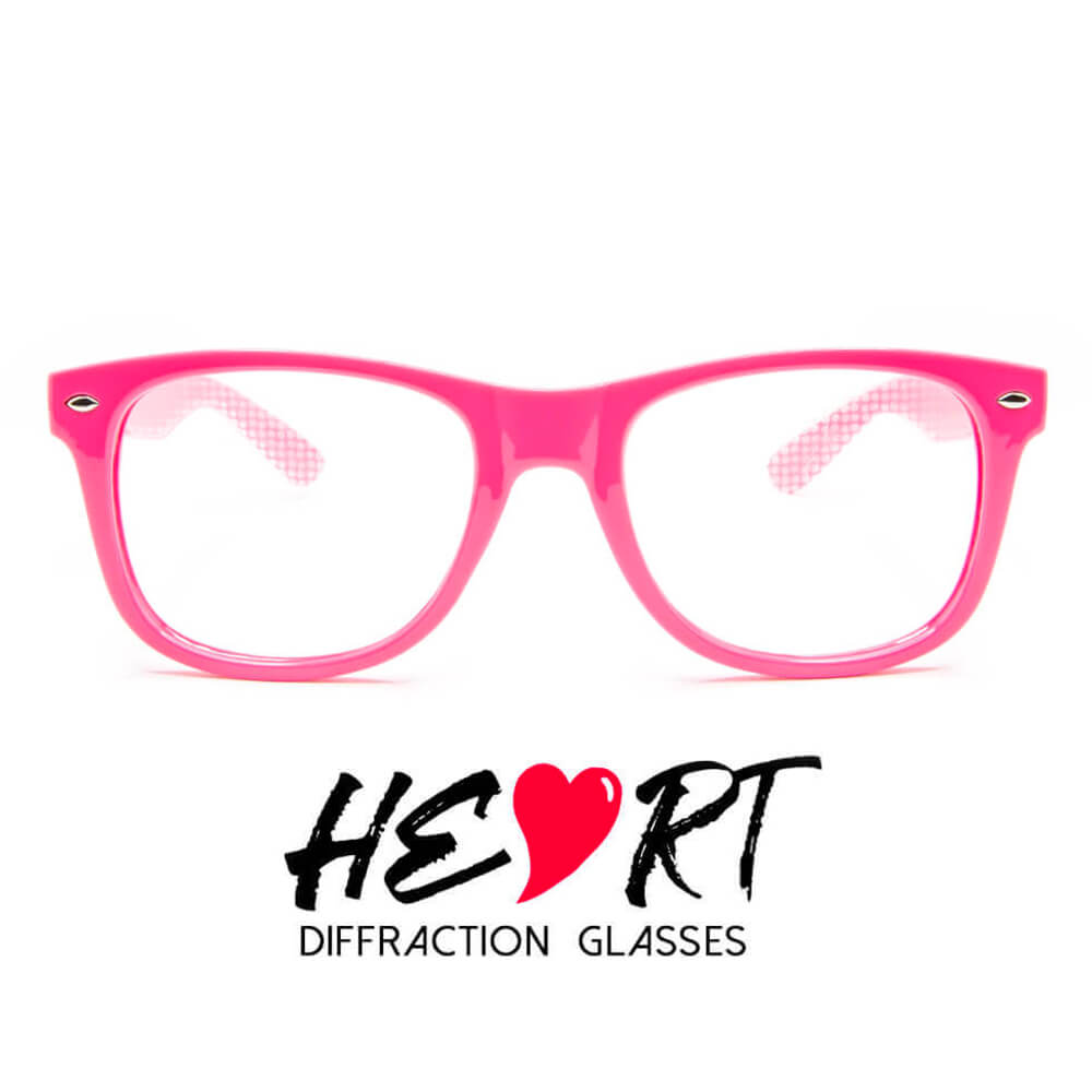 Heart Glasses Creative Special Effects Glasses Funny Light Diffraction Eyeglasses for Raves Home Holic Heart Effect Diffraction Glasses Music Festivals Fireworks Displays Outdoor Music Party