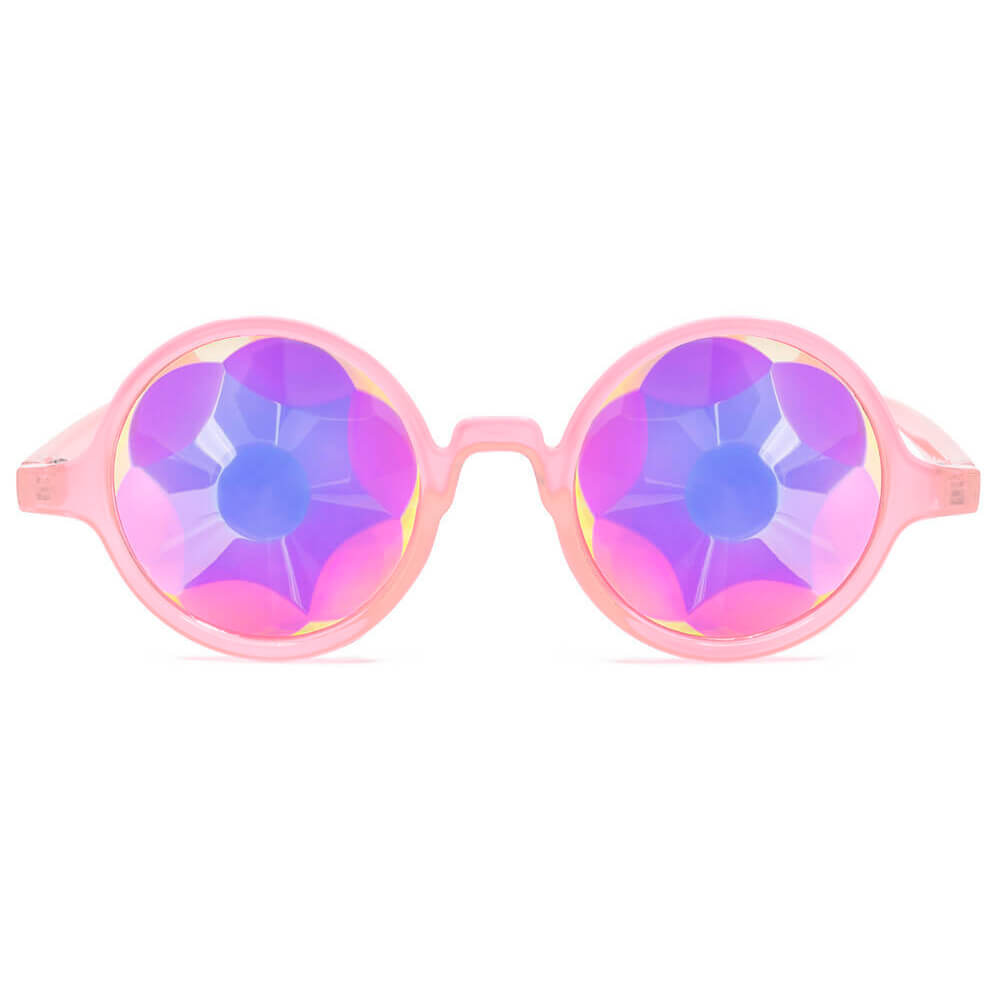 Pink cheap kaleidoscope glasses